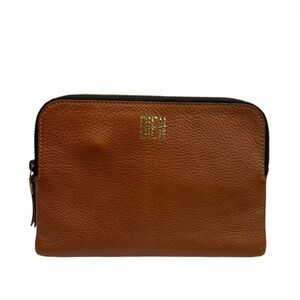 Madewell Brown Full Grain Leather Clutch Pouch BIEN